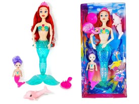Muñeca sirena grande con sirenita BETTY